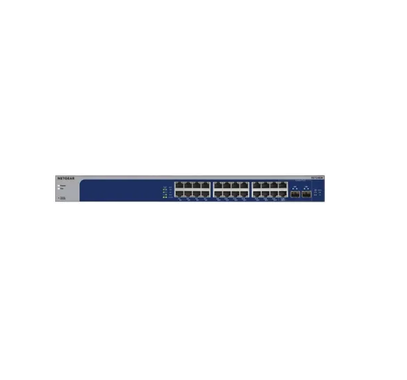 24-Port Gigabit Copper + 2-10G Copper + 2- 10G  SFP+ Stackable Smart Managed Rackmount Switch